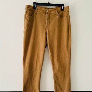 NYDJ Yellow Mustard, straight leg pants size 14,